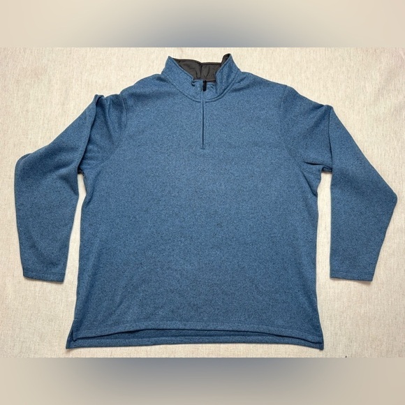 Wrangler Other - Men's Wrangler 1/4 Zip Sweater Fleece 2XL Blue Long Sleeve Fall Winter Outerwear